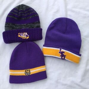3 LSU Tigers Beanie Winter Hats